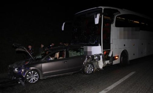 Manisa’da zincirleme kaza: Yolcular koşarak kaçtı