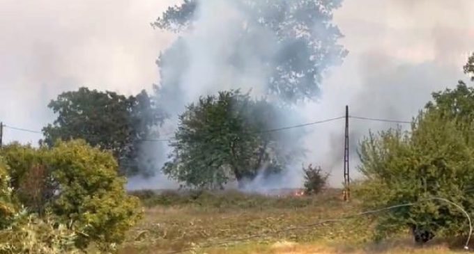 Çorlu’da yangın: Alevler rüzgarın etkisiyle kampüsteki ormana sıçradı