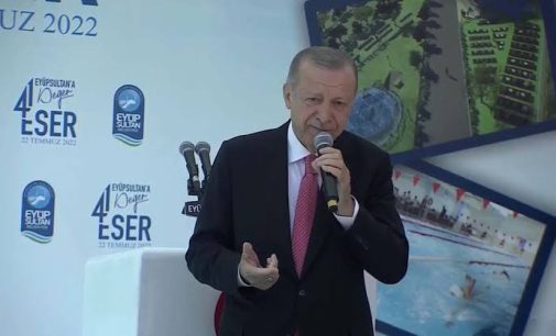 Erdoğan “41 ayda 41 eser” adlı toplu açılış töreninde konuştu: Bay Kemal musluk açma töreni yapıyor