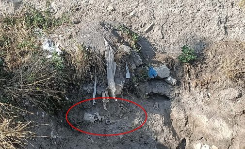 Çankırı’da yağmur suyunun aşındırdığı topraktan insana ait kafatası ve kemikler bulundu