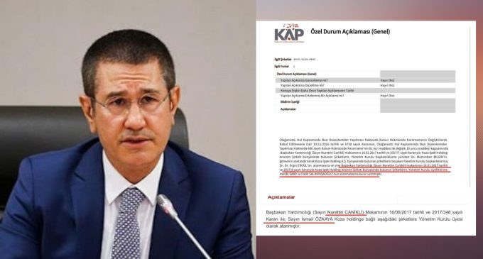 Yolsuzluğun belgeleri: AKP’li Canikli, Koza Holding yönetimine danışmanını ve şoförünü atamış