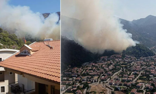 Marmaris’te bir orman yangını daha: Alevler otel ve evlere sıçradı!