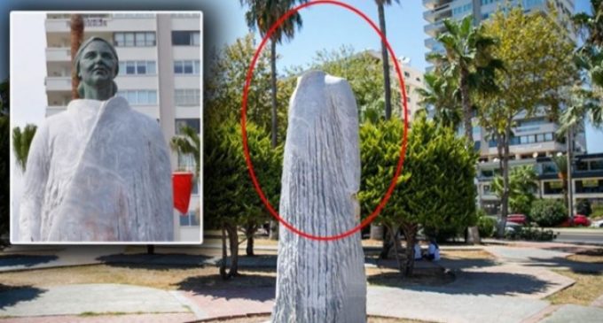 Vandallar yine işbaşında: Türkiye’nin seçilmiş ilk kadın belediye başkanının heykeline dört ayda iki saldırı