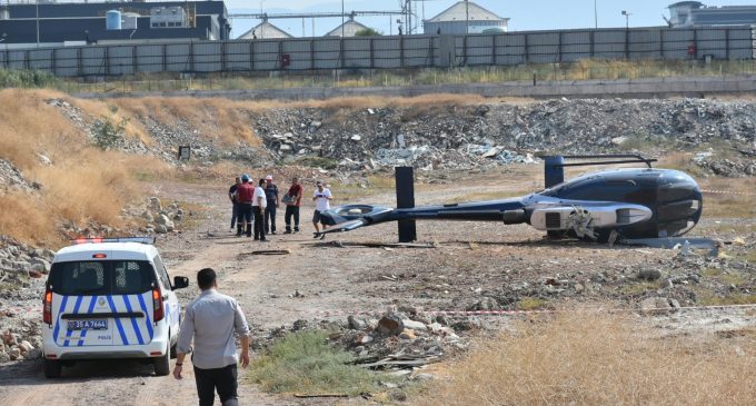 İzmir’de helikopter kazası: İki yaralı