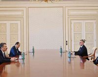 Bakan Koca Azerbaycan Cumhurbaşkanı Aliyev ile görüştü
