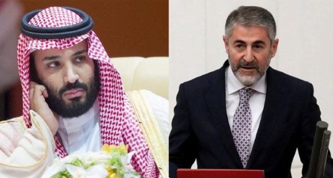 Bakan Nebati, Suudi Arabistan Veliaht Prensi ile görüştü