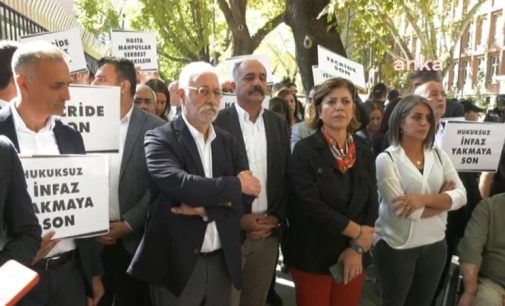 HDP’li vekiller Adalet Bakanlığı’na yürüdü: Hasta tutsaklar serbest bırakılsın