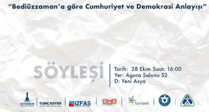 İzmir Büyükşehir’den gerici etkinlik: “Said Nursi” etkinliğinde kimlerle helalleşilecek?