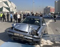 Konya’da öğrenci servisi ile otomobil çarpıştı: 17 yaralı