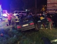 Tekirdağ’da iki otomobil kafa kafaya çarpıştı: Bir ölü, sekiz yaralı
