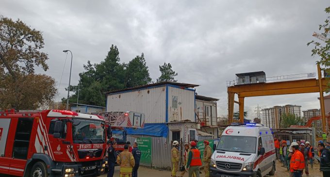 Sancaktepe’de metro inşaatında kaza: Bir işçi yaralandı