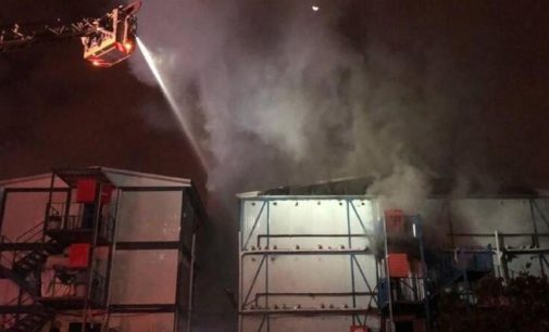 Finanskent şantiyesinde yangın: Bir işçi yaşamını yitirdi, üç işçi yaralandı