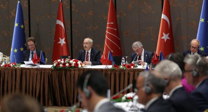 CHP Lideri Kemal Kılıçdaroğlu, AB ülkelerinin büyükelçileri ile görüştü