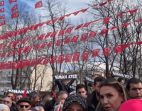 Erdoğan’ın mitinginde “Sinan Ateş” pankartları toplatıldı