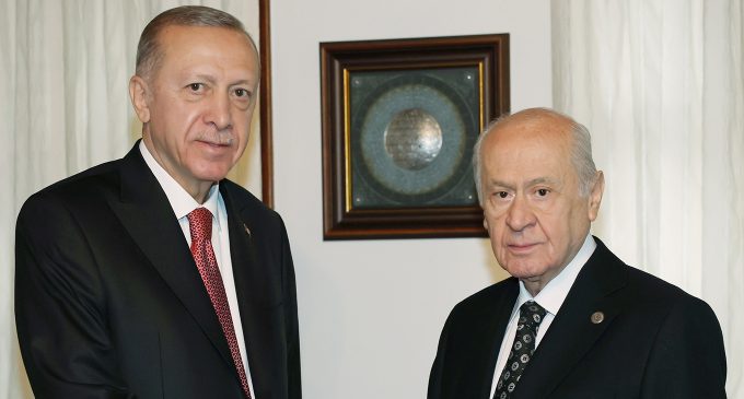 Erdoğan, MHP Genel Başkanı Bahçeli’yi evinde ziyaret etti