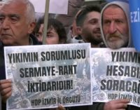 İzmir’de OHAL protestosu: “Yaşananlar bir doğal afet değil, katliamdır