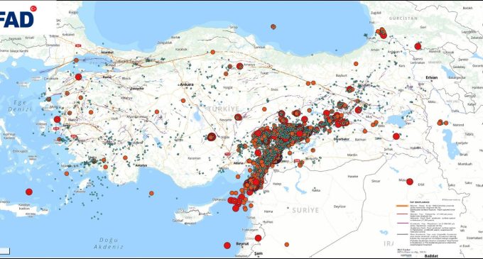 Türkiye’de bir ayda 13 bin kez deprem oldu: İşte o harita…