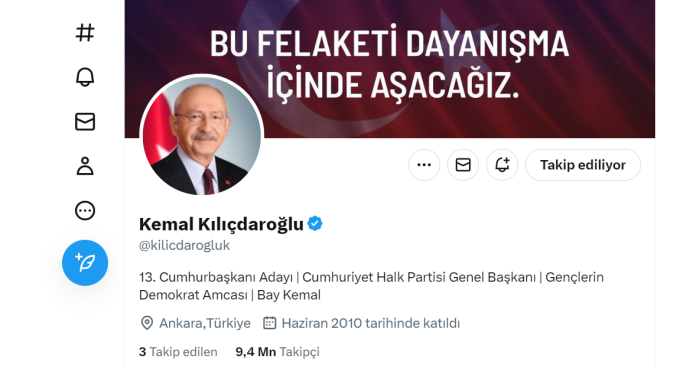 Kılıçdaroğlu Twitter profilindeki bilgileri değiştirdi: O ibareyi ekledi