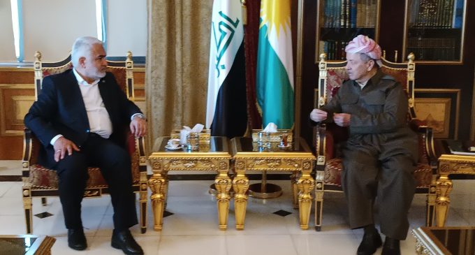 Erdoğan destekçisi HÜDA PAR’ın yönetimi, Erbil’de Mesud Barzani ile görüştü