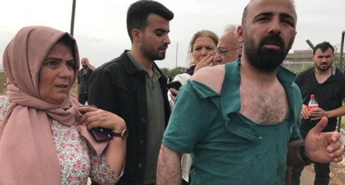 YSP Milletvekili Ferit Şenyaşar’ın da aralarında olduğu heyete taş ve sopalı saldırı